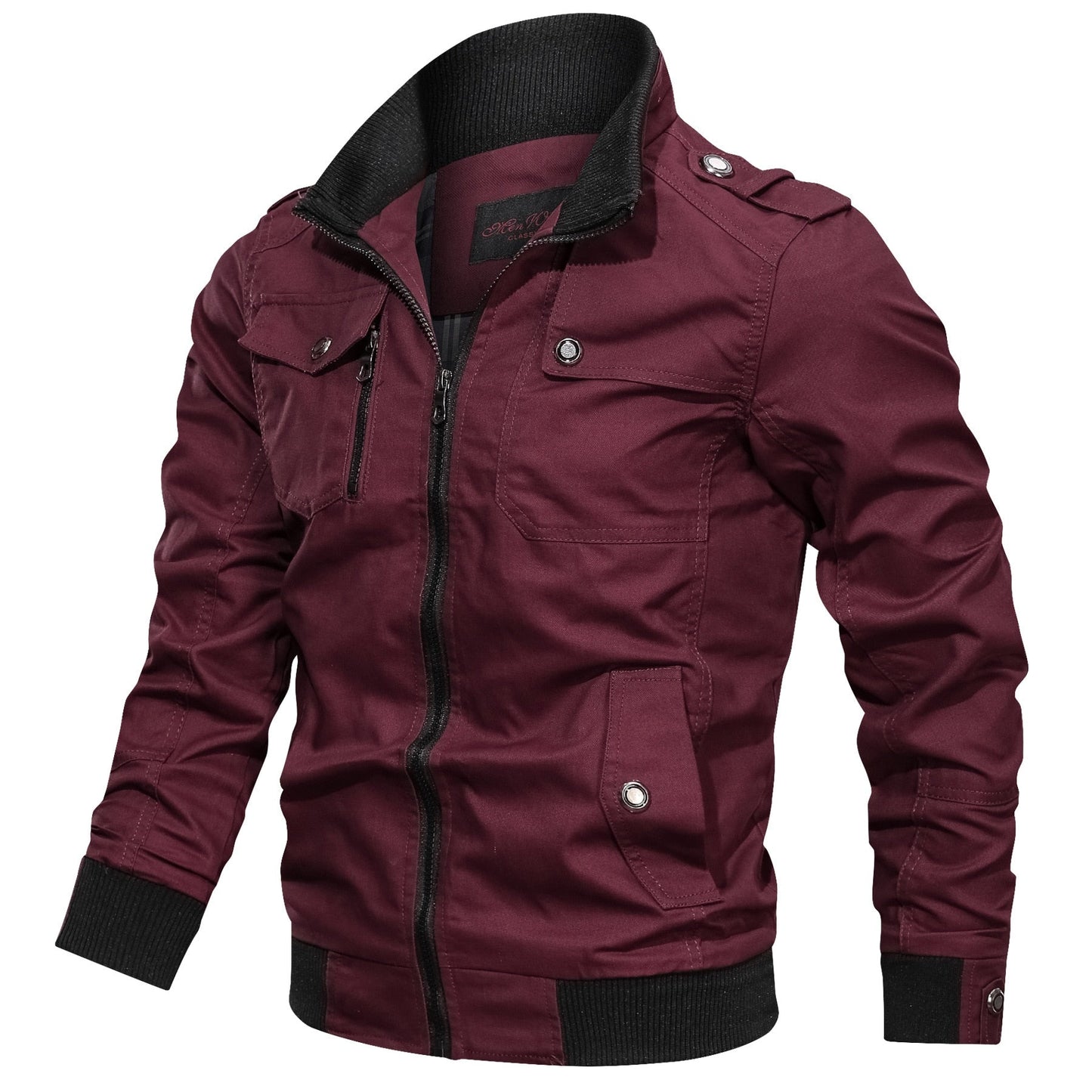 Klassische Übergangsjacke mit Stehkragen – Stilvolle Freizeitjacke für jeden Anlass