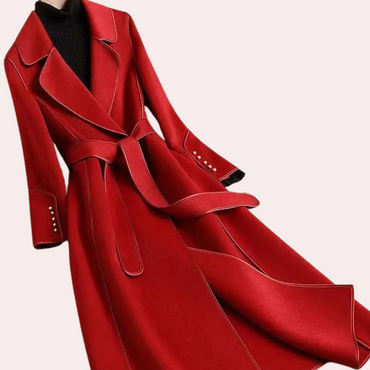 Stilvoller langer Damenmantel für einen raffinierten Look