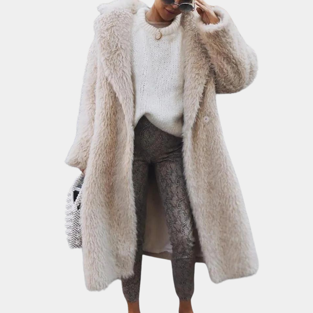 TARA - Eleganter Plüsch-Wintermantel für Damen