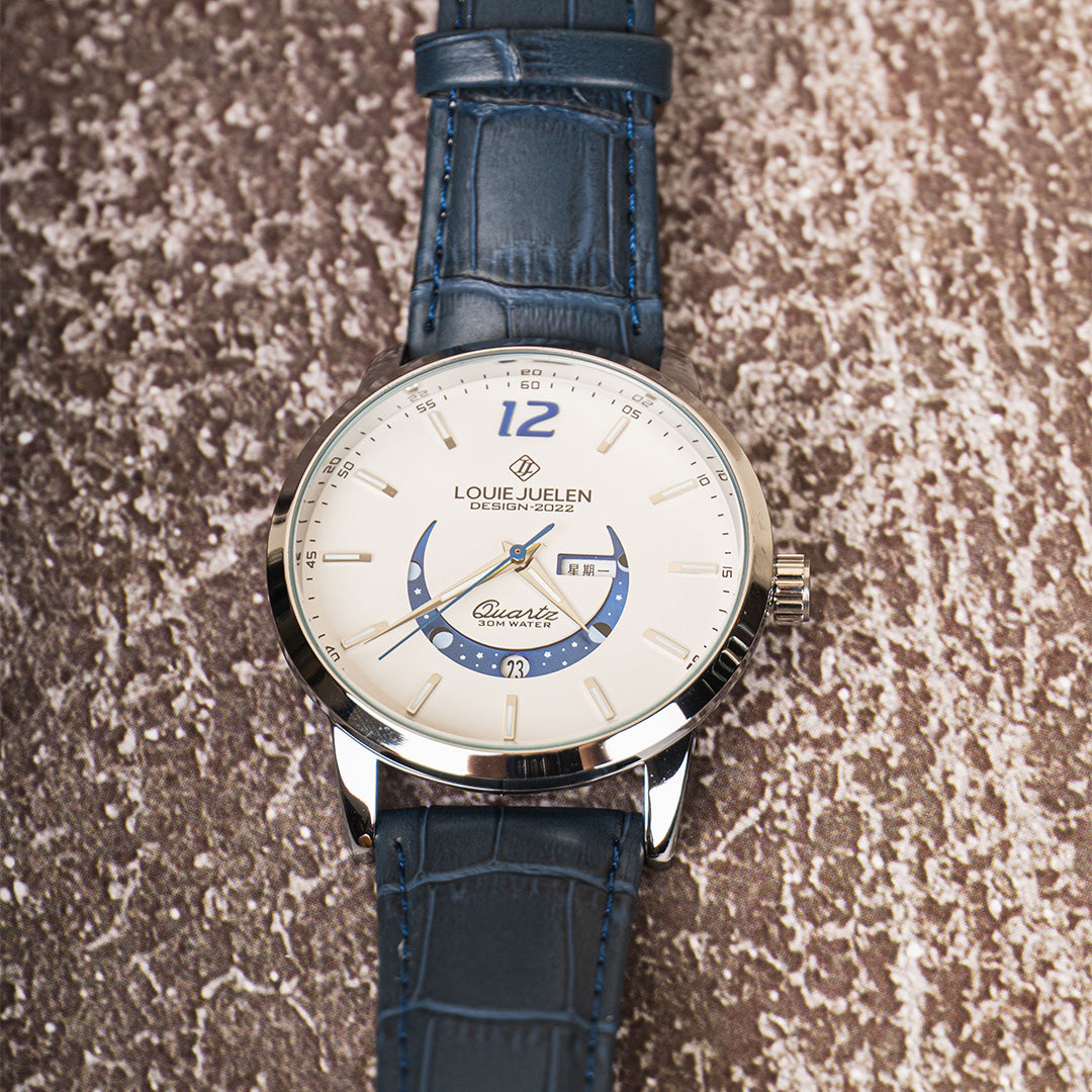 Elegante Uhr mit Mondphase