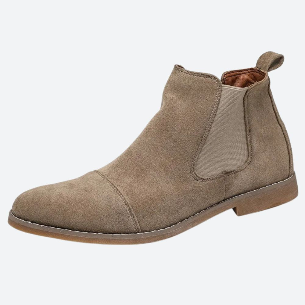 Stilvolle Helmut Herrenschuhe: Klassische Chelsea-Stiefel aus Wildleder