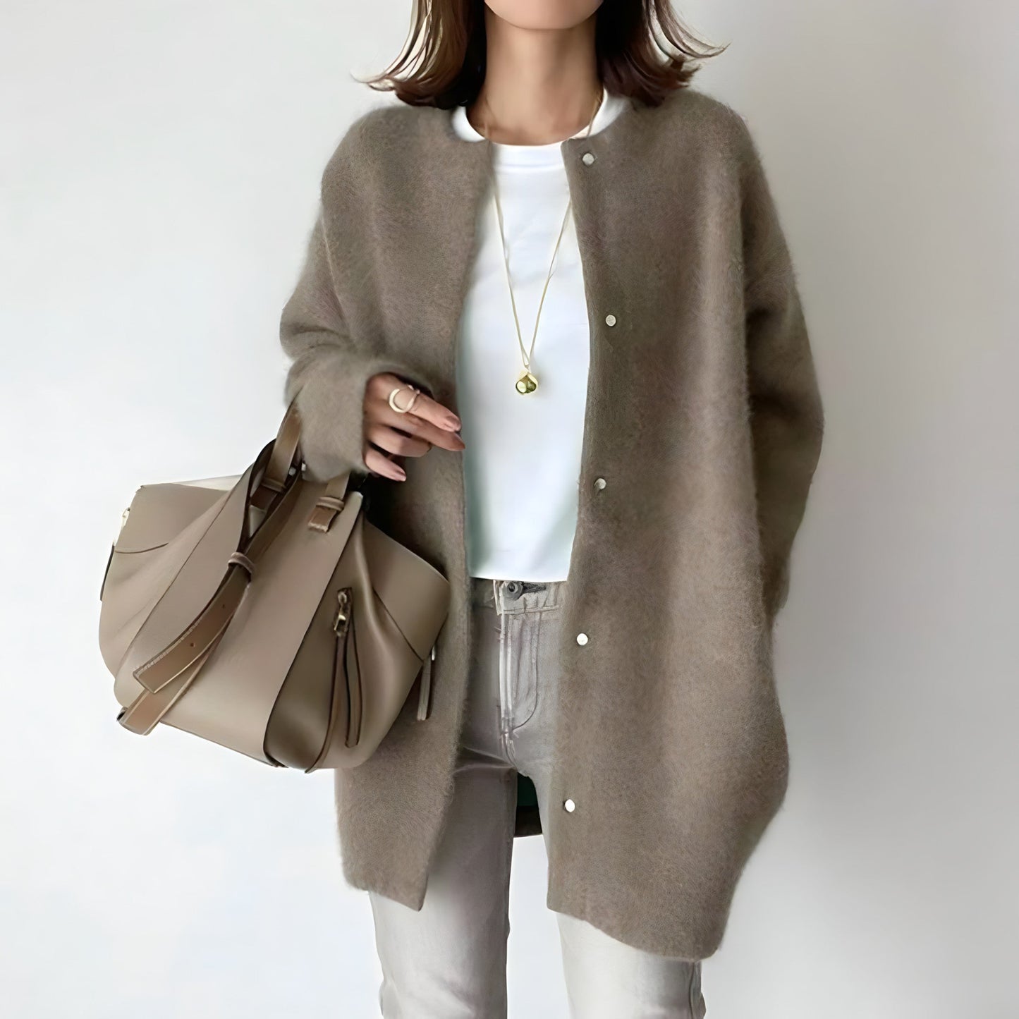 Strickjacke mit Knopfleiste