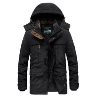 Warme Winterjacke mit Kapuze und Innenfutter für kalte Tage