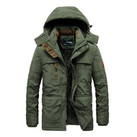 Warme Winterjacke mit Kapuze und Innenfutter für kalte Tage