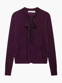 Minna | Strickjacke mit Krawattenausschnitt und Taschen