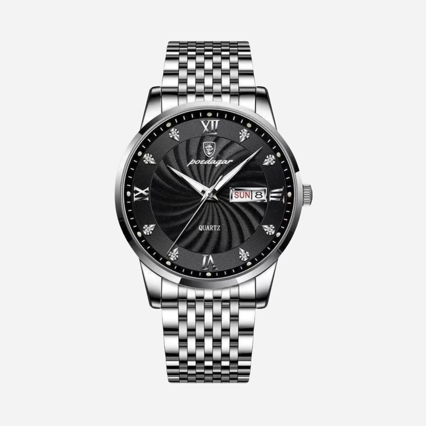 Herren Business Uhr aus Edelstahl