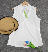 Elegantes ärmelloses einfarbiges Top
