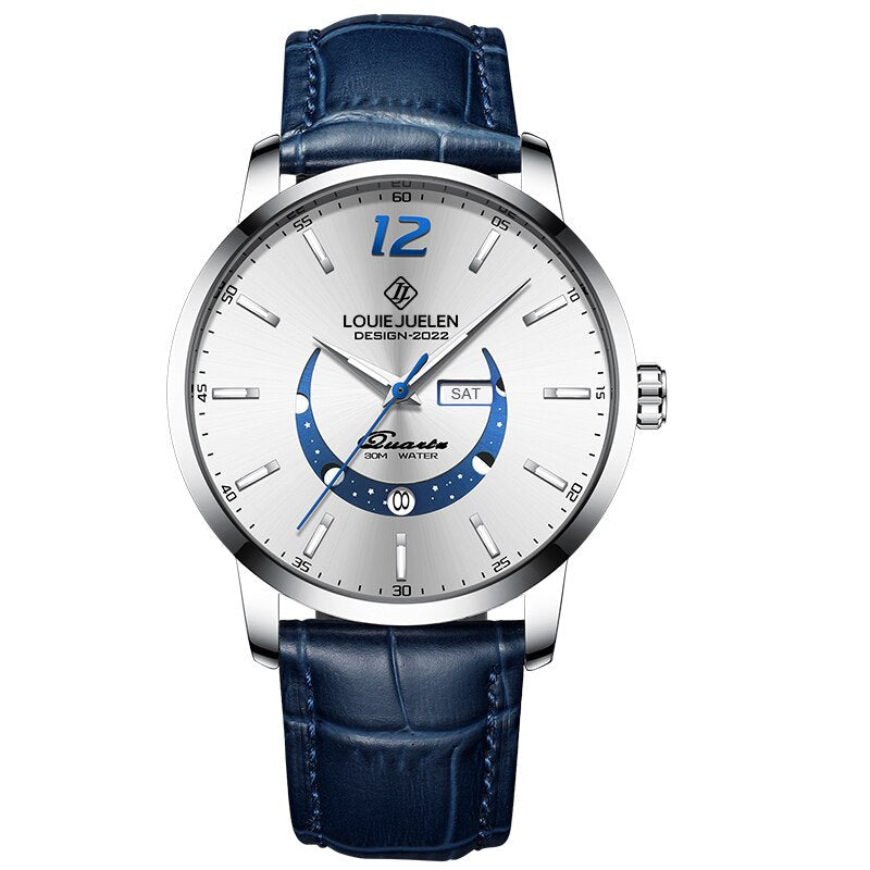 Elegante Uhr mit Mondphase