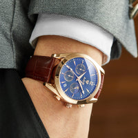 Luxus-Uhr mit handgefertigem Armband