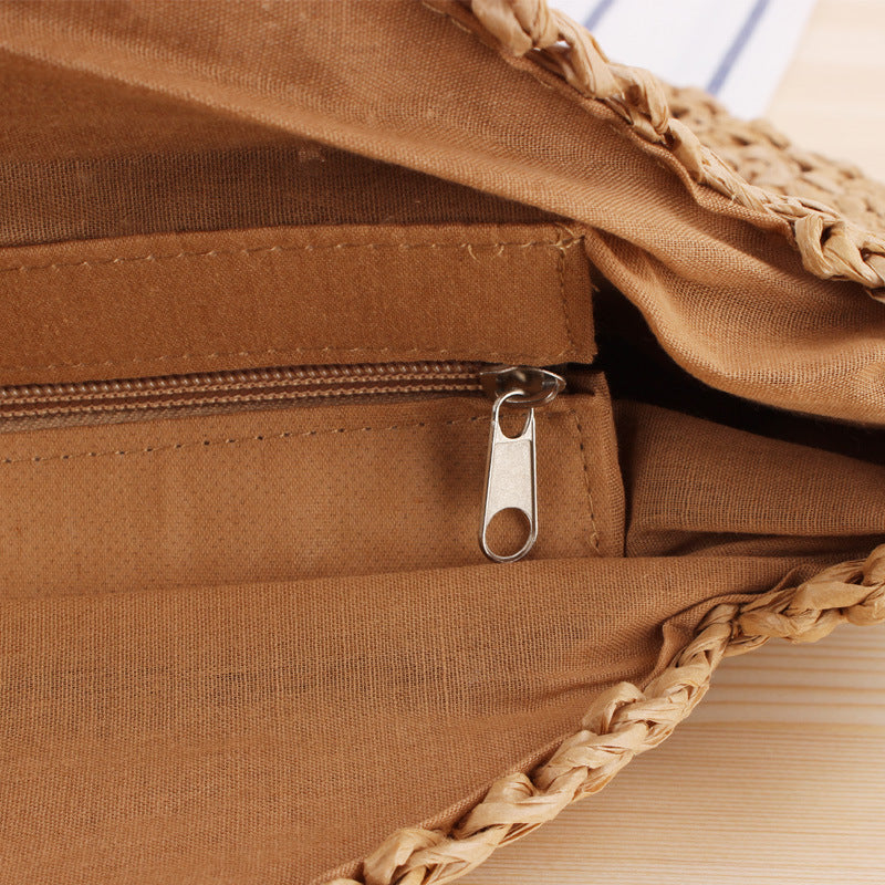 Chelsea - Stilvolle handgefertigte Strohhandtasche für Damen
