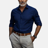 Gizmo™ | Herren Slim Fit Business Hemd mit Knitterfrei