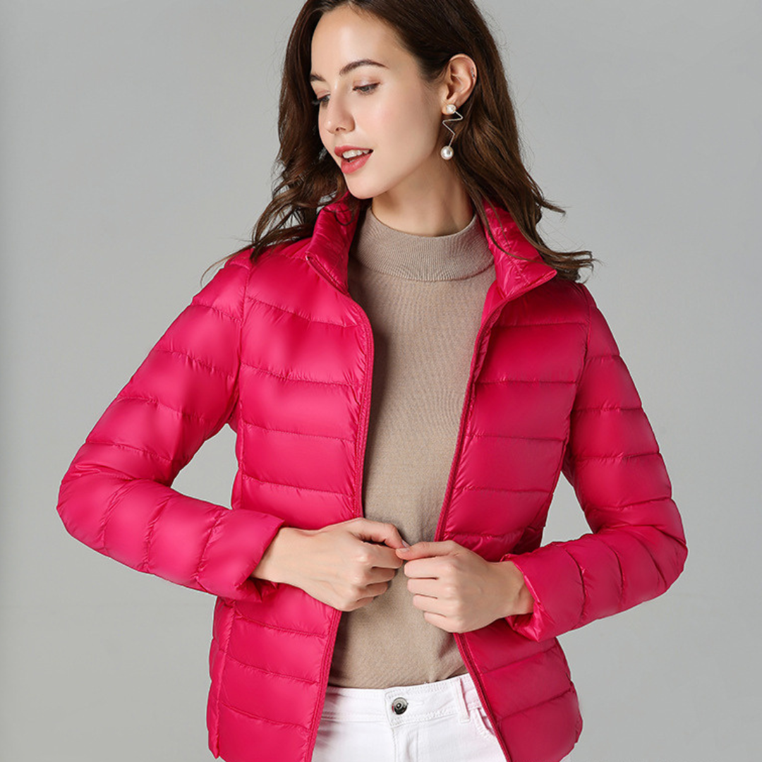 Sophie™ - Jacke aus weichem Baumwoll-Daunenmaterial