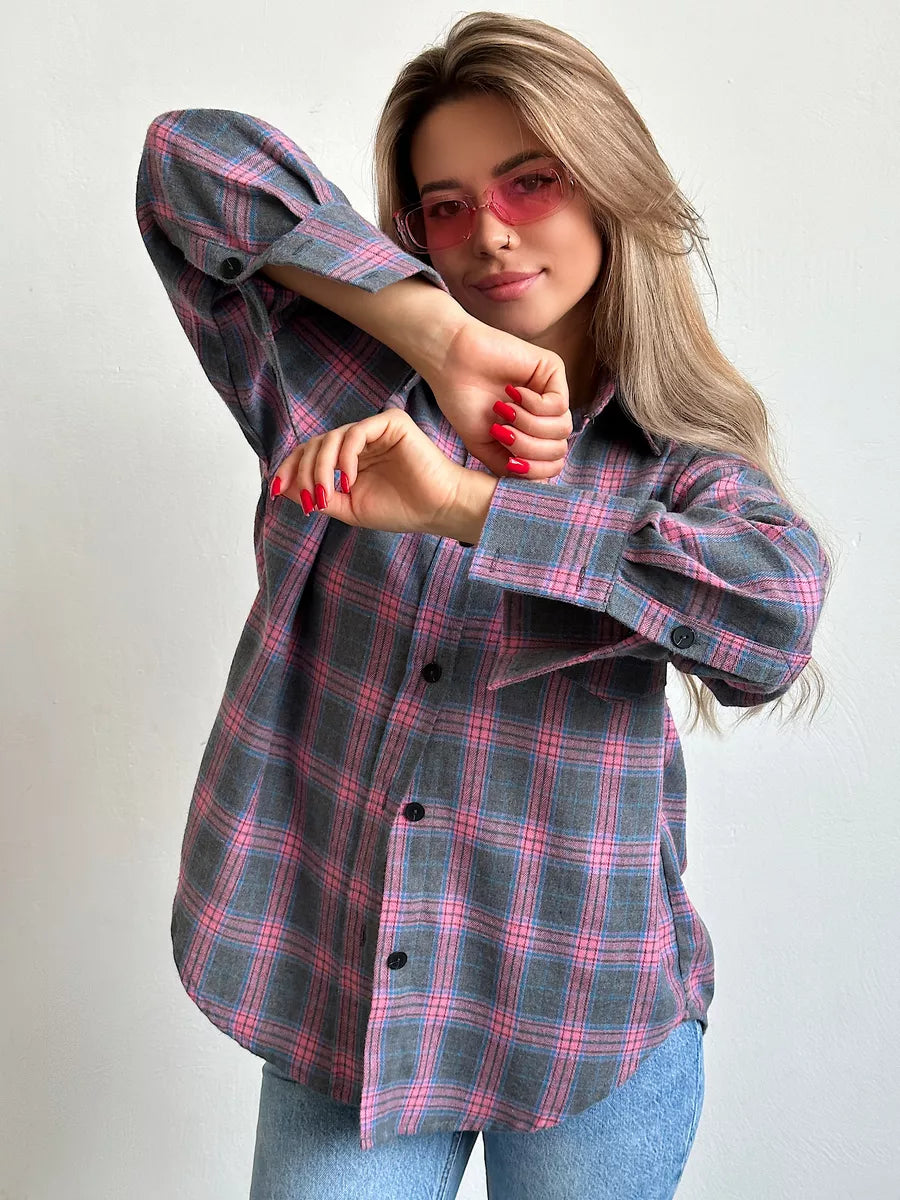 Carrie | Stilvolles kariertes Flanellhemd für einen raffinierten Look