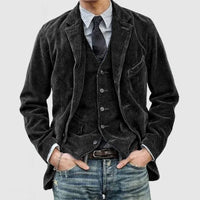 Andrei Cord-Jacke + Weste Set