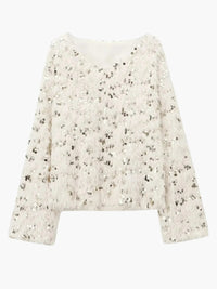Wilhelmine | Glamouröser Glitzer-Strickpullover für Damen