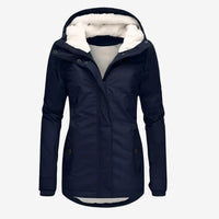 Beate - Wasserdichte Lange Jacke mit Kapuze und Futter