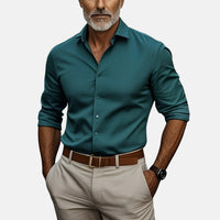 Gizmo™ | Herren Slim Fit Business Hemd mit Knitterfrei