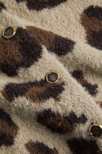 Leona | Weicher Strick-Cardigan mit Leopardenmuster – Trendy & Bequem