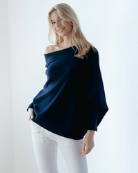 Asymmetrisch Drapierter Pullover