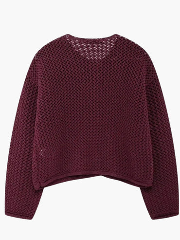 Lya | Grobstrick-Strickjacke