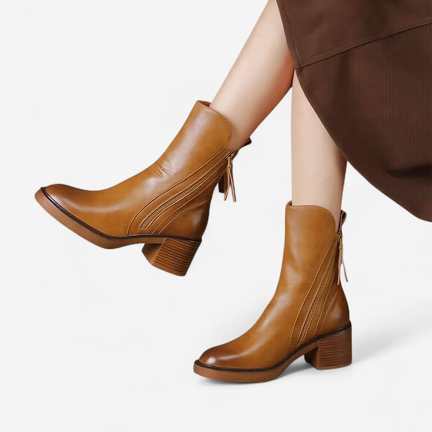 Grazia | Elegante Stiefeletten mit Blockabsatz
