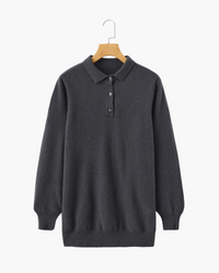 Bennett | Luxuriöser Herren Kaschmirpullover mit Polokragen & Knopfleiste