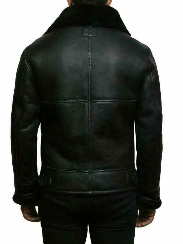 René™ - Moderne Leder- und Wolljacke