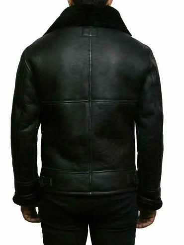 René™ - Moderne Leder- und Wolljacke
