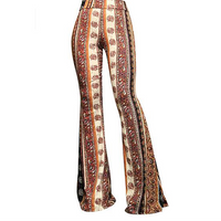 Leopard Bootcut-Hose
