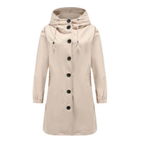 Flieder - Stylischer Damen-Windbreaker mit wasserdichter Kapuze
