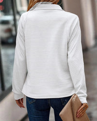 Lässiger Zip-up-Pullover