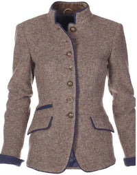 Schicke langärmelige Strickjacke in Uni-Farbe für modebewusste Frauen