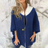 Schicke bicolore lange Jacke für elegante Lagenlook