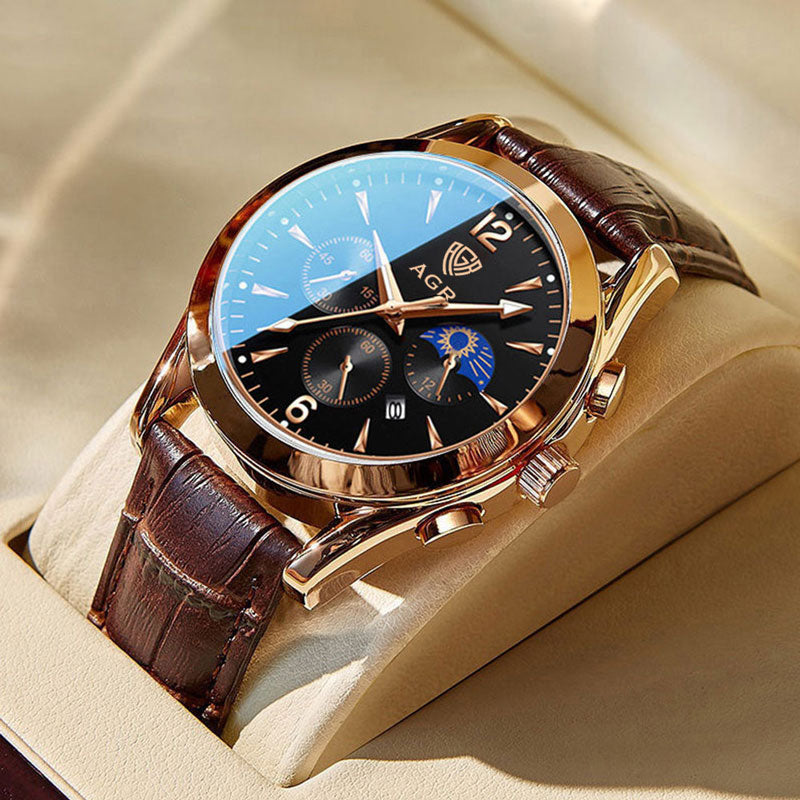 Luxus-Uhr mit handgefertigem Armband