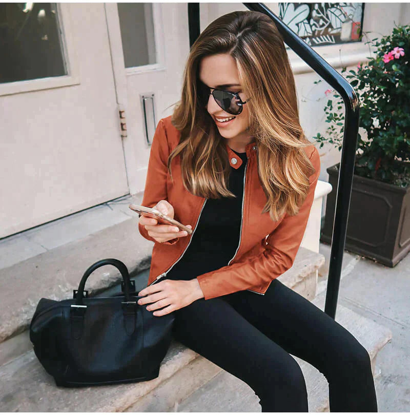 Lederjacke