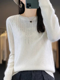 Warmer Pullover mit Glitzer