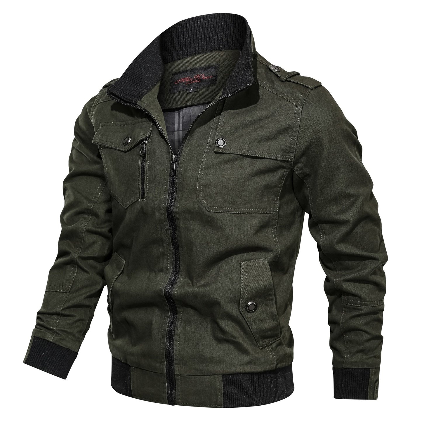Klassische Übergangsjacke mit Stehkragen – Stilvolle Freizeitjacke für jeden Anlass