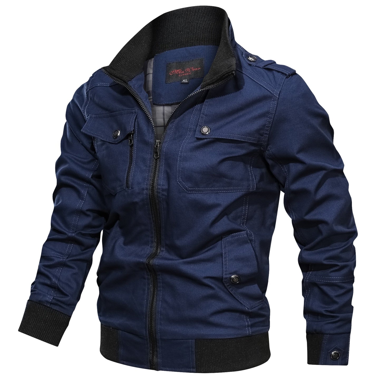Klassische Übergangsjacke mit Stehkragen – Stilvolle Freizeitjacke für jeden Anlass