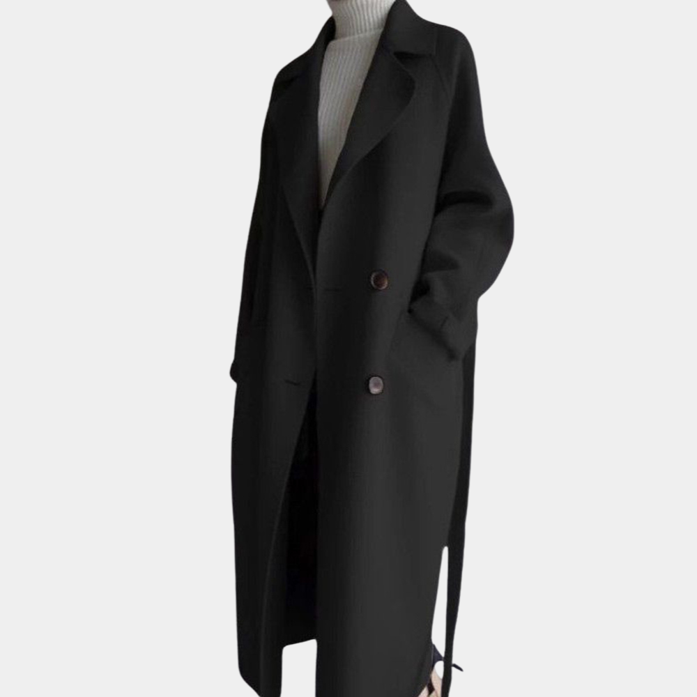 Stilvoller langer Damenmantel für einen eleganten Look