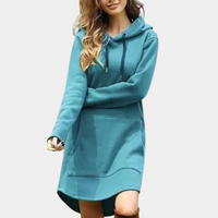 Stylischer und langer Damen-Kapuzenpullover für Komfort und Mode