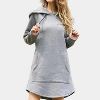 Stylischer und langer Damen-Kapuzenpullover für Komfort und Mode