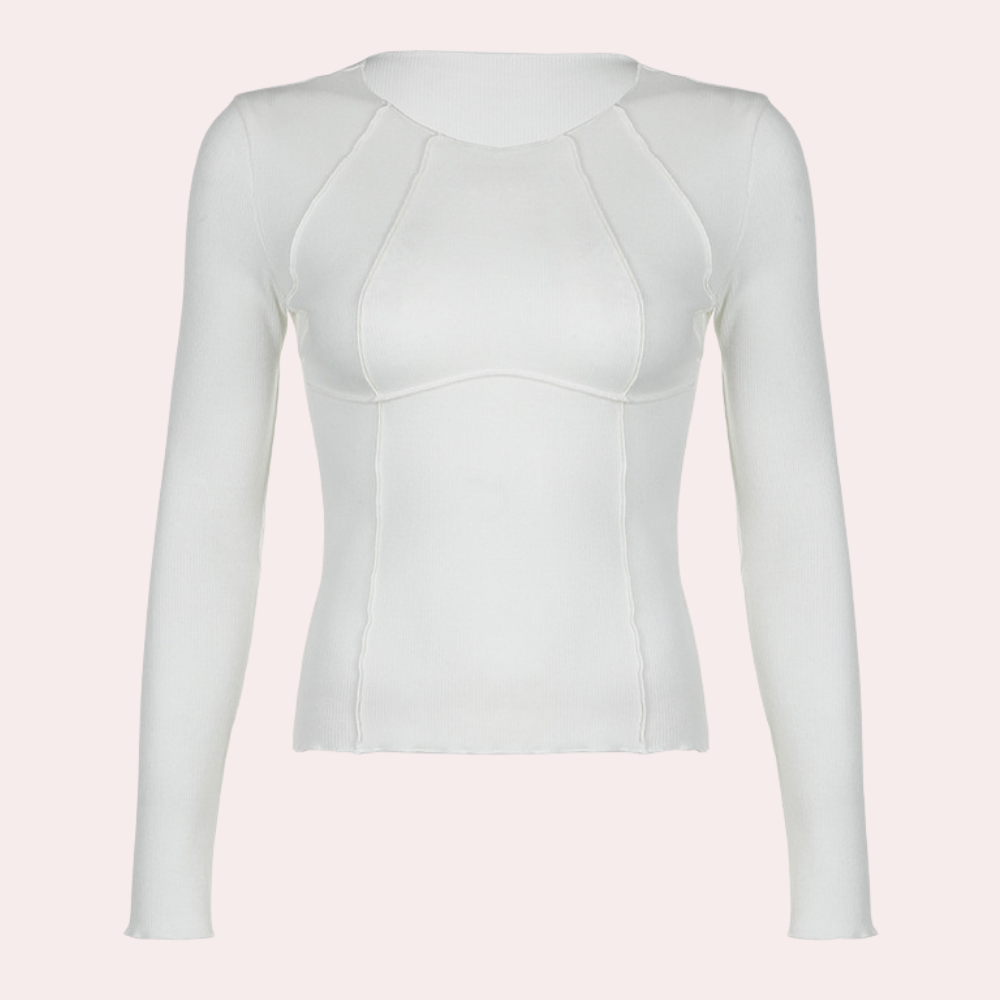 Stylisches Langarm-Top für Frauen - schlicht und elegant