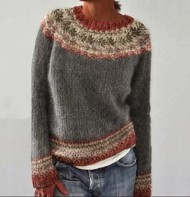 Ferna - Bequemer Retro-Winterpulli für gemütliche Tage