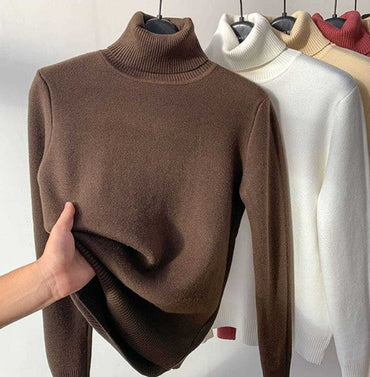 Alpaka-Pullover mit Rollkragen