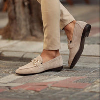 Elegante Business-Loafer mit goldener Schnalle – Klassischer Komfort für stilvolle Anlässe