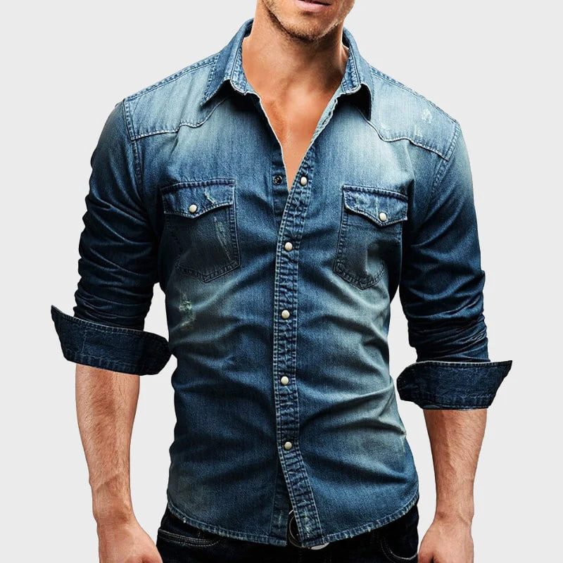 Denim-Hemd Davide Costa Miami