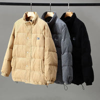 René™ - Cordjacke mit Wollmischung