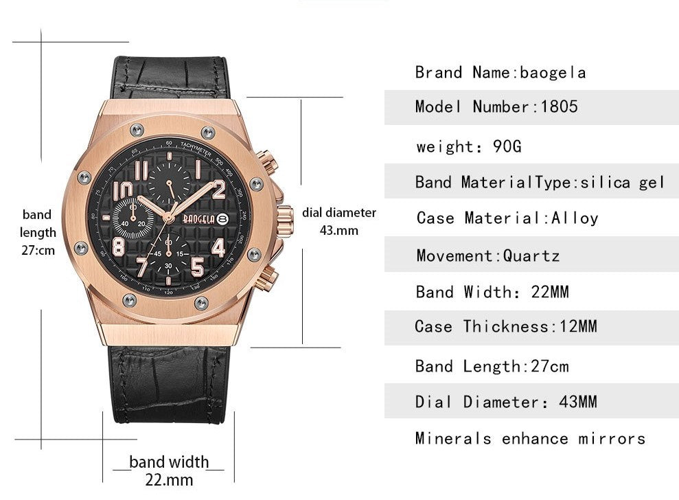 Casual Chronograph-Uhr