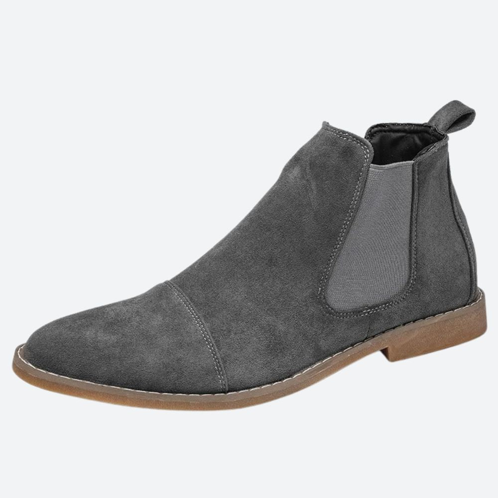 Stilvolle Helmut Herrenschuhe: Klassische Chelsea-Stiefel aus Wildleder