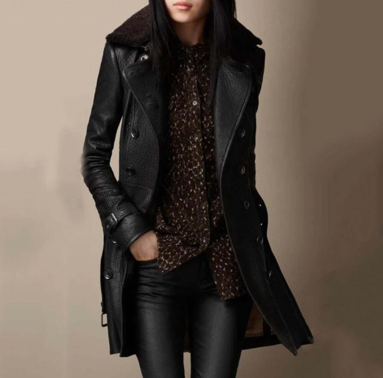 Valerie™ - Warme Lederjacke
